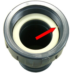 TPE Flachdichtung Shore 70 mit Profil f&uuml;r Innengewinde 1/2", St&uuml;ck