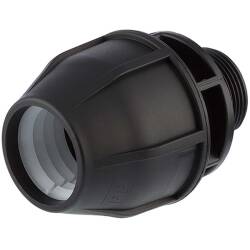 PP &Uuml;bergangsnippel Klemme x Aussengewinde