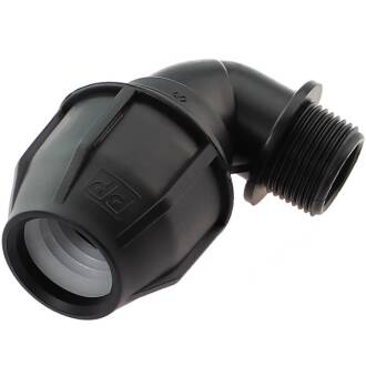 Adapter compression fitting elbow 90° x male thread