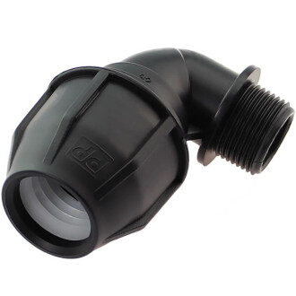 Adapter compression fitting elbow 90° x male thread