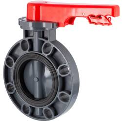 U-PVC butterfly valve 110mm