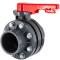 U-PVC butterfly valve incl. fixed flange and stub set