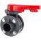 U-PVC butterfly valve incl. fixed flange and stub set