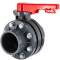 U-PVC butterfly valve incl. fixed flange and stub set 110mm - 4"