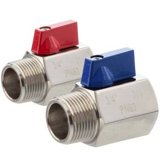 A4 ss mini ball valve with female/male thread