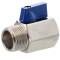 Mini valvola a sfera filetto femmina x filetto maschio, acciaio inox AISI 316 1/2"