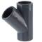 Tee a 45° a incollare, in PVC-U, 200mm