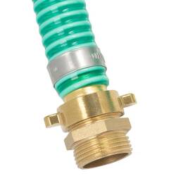 Suction hose set with threaded coupling