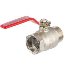 Brass female/male threaded ball valve with A2 ss handle