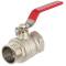 Brass female/male threaded ball valve with A2 ss handle 1/2"