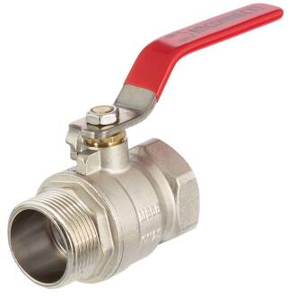 Brass female/male threaded ball valve with A2 ss handle 2"
