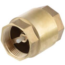 Brass check valve type &quot;York&quot; with plastic lock, female thread