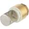 Brass female threaded foot valve with steel basket and plastic lock 1/2"