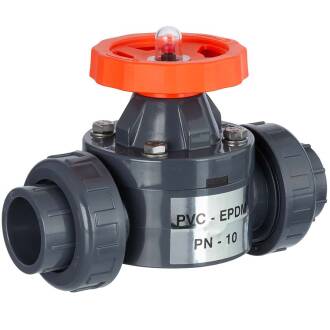 U-PVC solvent diaphragm valve EPDM