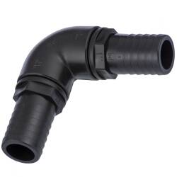 PP elbow 90&deg; with hose tails