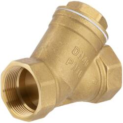 Brass female threaded Y-filter with steel basket