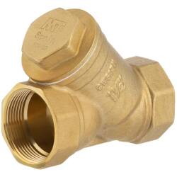 Brass female threaded Y-filter with steel basket