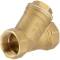 Brass female threaded Y-filter with steel basket 1/2"