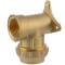 Brass compression fitting with flange x female thread, DVGW