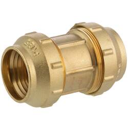 Brass compression fitting, DVGW