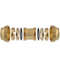 Brass compression fitting, DVGW