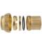 Brass adapter compression fitting x female thread, DVGW