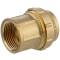 Brass adapter compression fitting x female thread, DVGW