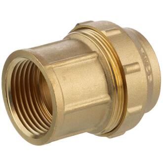 Adattatore raccordo a compressione x filetto femmina, ottone, DVGW, 40mm x 1 1/4
