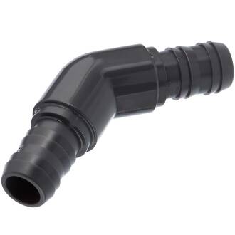 U-PVC elbow 45° with hose tail