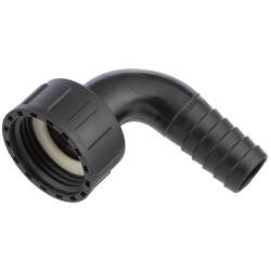 PP Schlaucht&uuml;lle 90&deg;, &Uuml;berwurfmutter x T&uuml;lle 1&quot; x 19mm