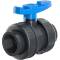 U-PVC and HDPE 2 way solvent ball valve with nuts