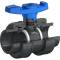 U-PVC and HDPE 2 way solvent ball valve with nuts
