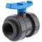 U-PVC and HDPE 2 way female threaded ball valve with nuts