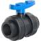 U-PVC and HDPE 2 way female threaded ball valve with nuts
