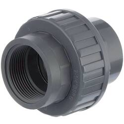 Bocchettone filettato femmina, in PVC-U, 1 1/2&quot;