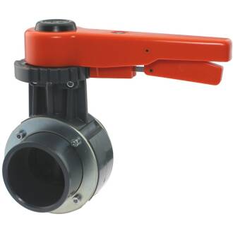 Valvola a farfalla in PVC-U manicotto a incollare 90mm