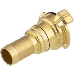 Brass quick bayonet coupling 360&deg; with hose tail
