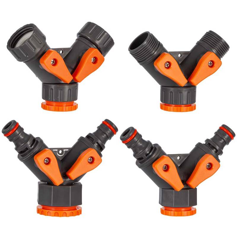 Y manifold with spigot
