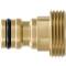 Brass spigot outlet Quick-Click with male thread
