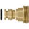 Brass spigot outlet Quick-Click with male thread