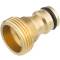 Brass spigot outlet Quick-Click with male thread