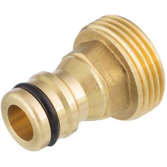 Brass spigot outlet Quick-Click with male thread 3/4" x QuickConnector