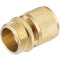 Brass quick-release coupling with external thread