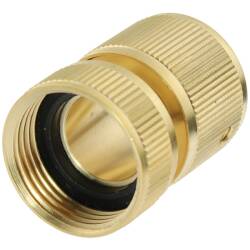 Brass Quick-Click coupling with female thread 3/4&quot;