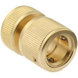 Brass Quick-Click coupling with female thread 3/4&quot;