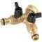 Brass Quick-Click manifold with female thread and valves
