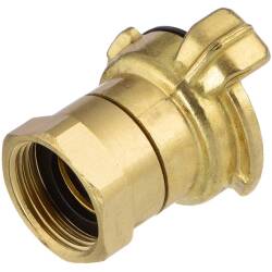 Brass quick bayonet coupling 360&deg; with female thread