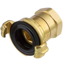 Brass quick bayonet coupling 360&deg; with female thread