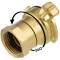 Brass quick bayonet coupling 360° with female thread