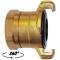 Brass quick bayonet coupling 360° with female thread